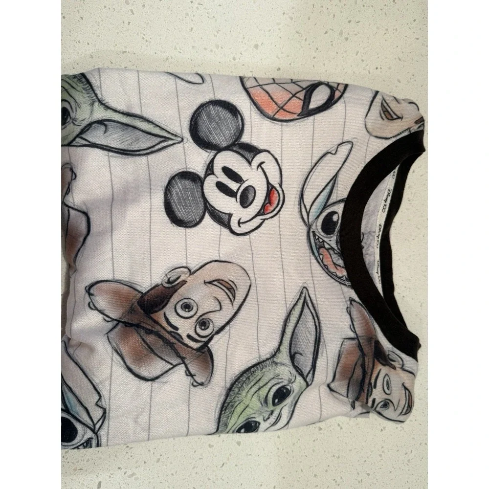 Disney‎ 100 Years Of Magic PJ Set Yoda, Mickey, Spider-Man, Woody Size Adult XS - Picture 3 of 8
